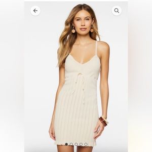 NWOT✨Ribbed Cami Mini Sweater Dress in Natural